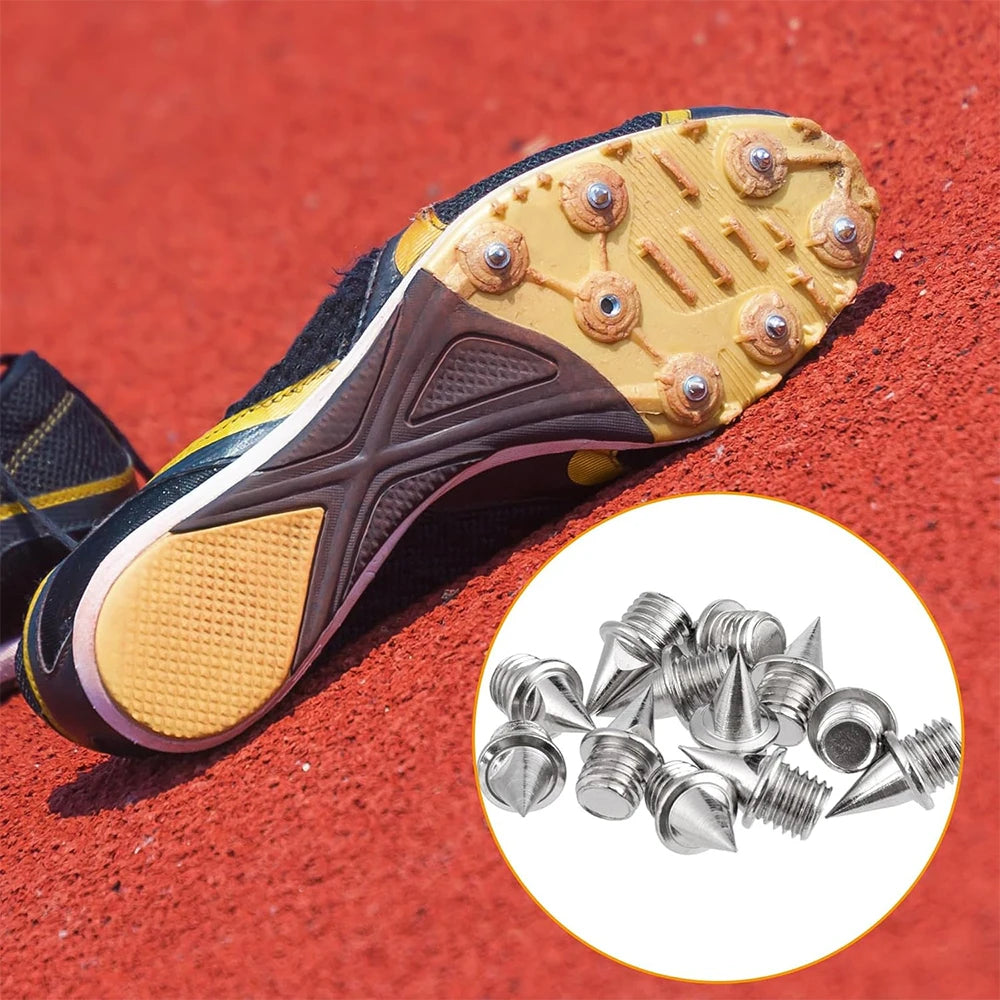 50-Piece Stainless Steel Track Spikes Set – With Wrench &amp; Storage Box
