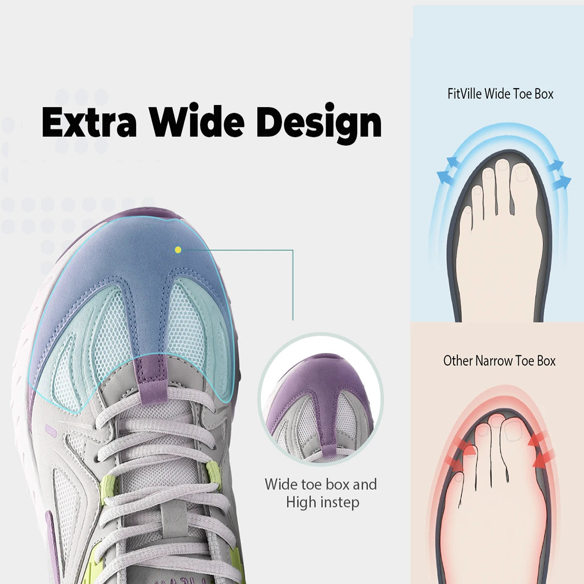 FitVille Women’s Rebound Core Walking Shoes