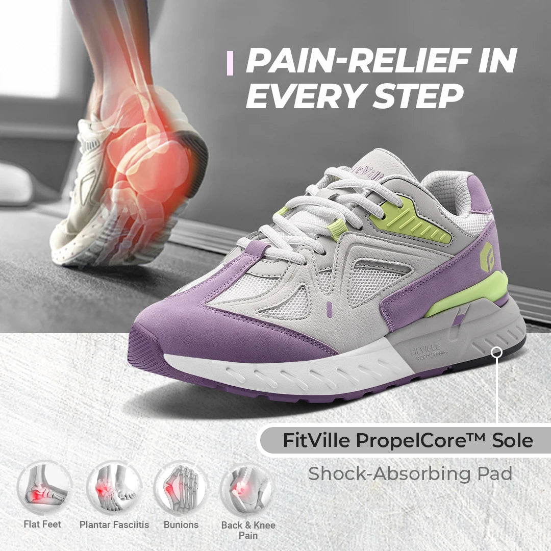 FitVille Women’s Rebound Core Walking Shoes
