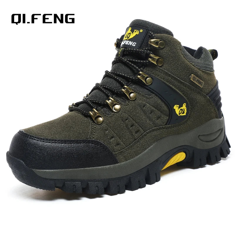 Men’s Cow Suede Ankle Walking Boots
