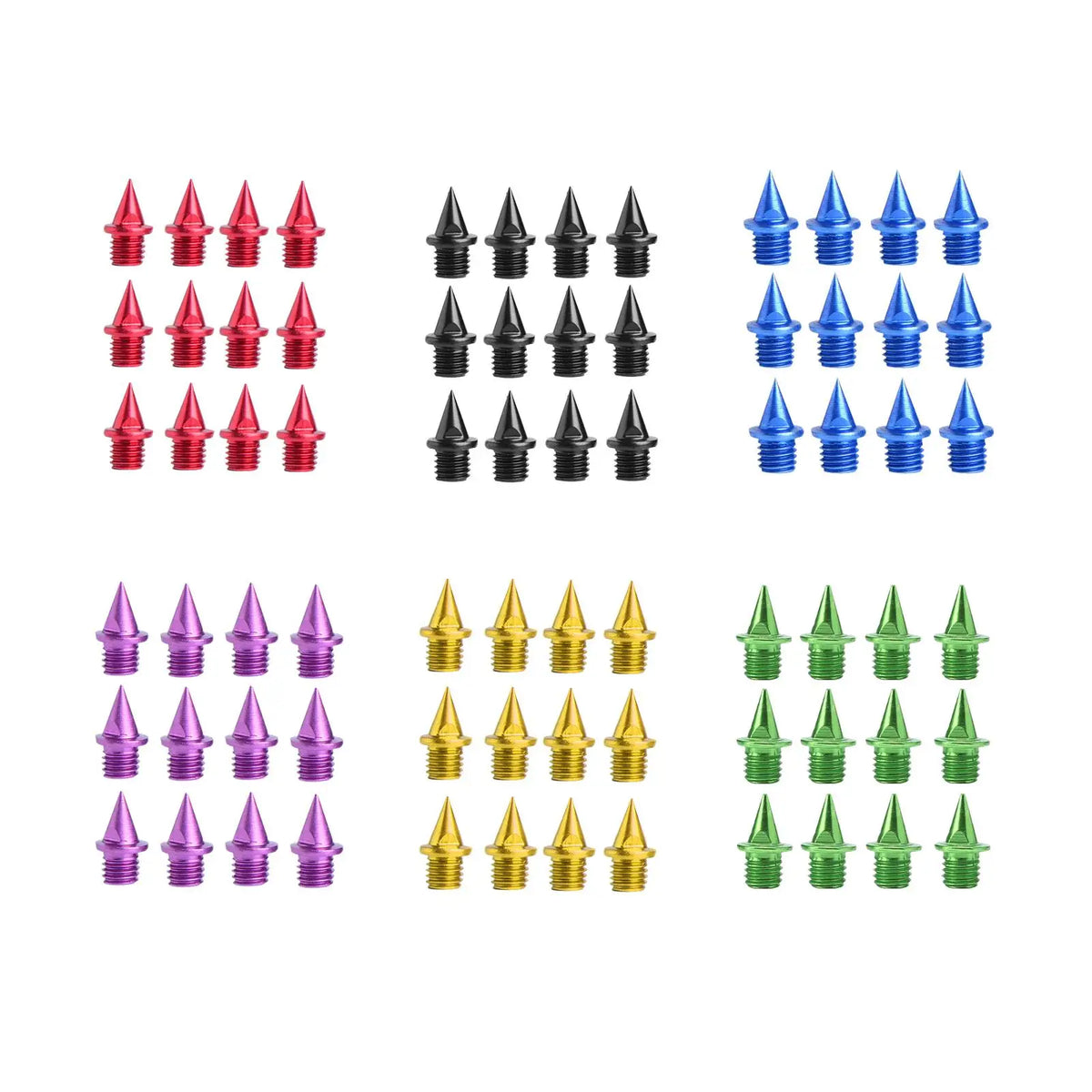 7mm Replacement Spikes for Running Shoes – Synthetic Track Spikes (12/pack)