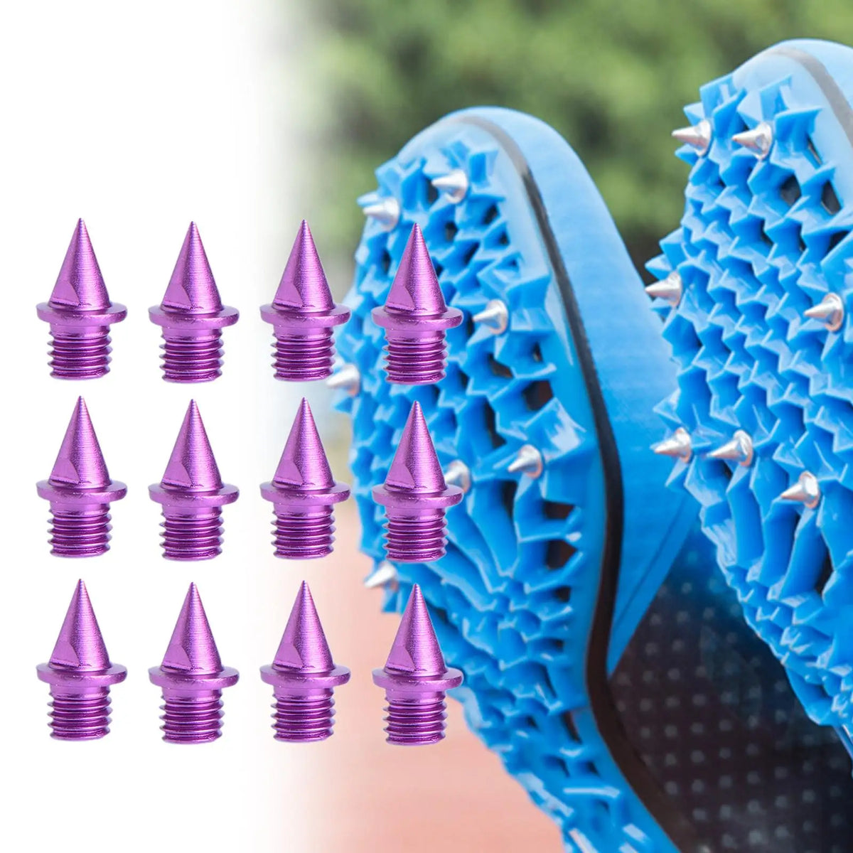 7mm Replacement Spikes for Running Shoes – Synthetic Track Spikes (12/pack)