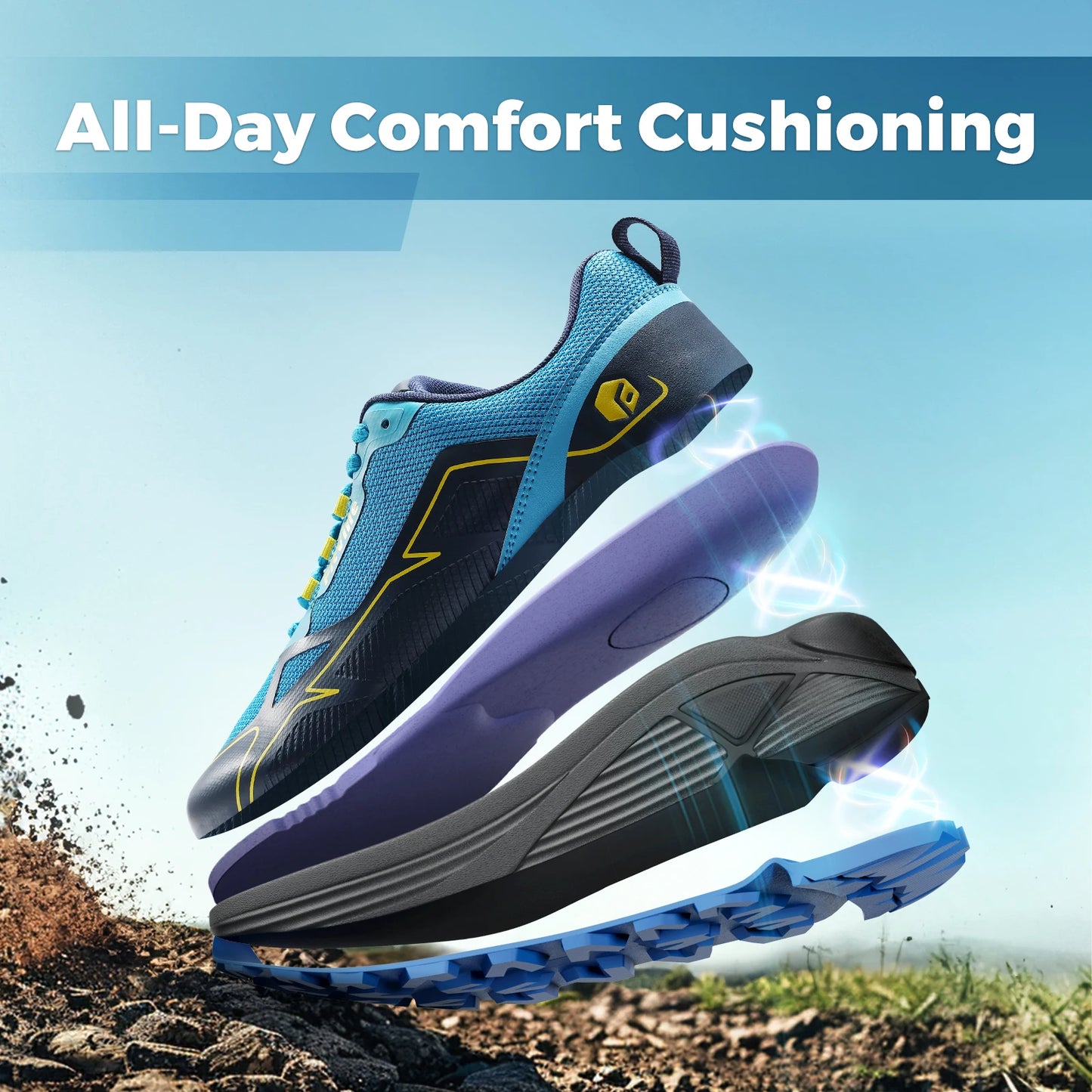 Male High Grip Trail Running Shoes
