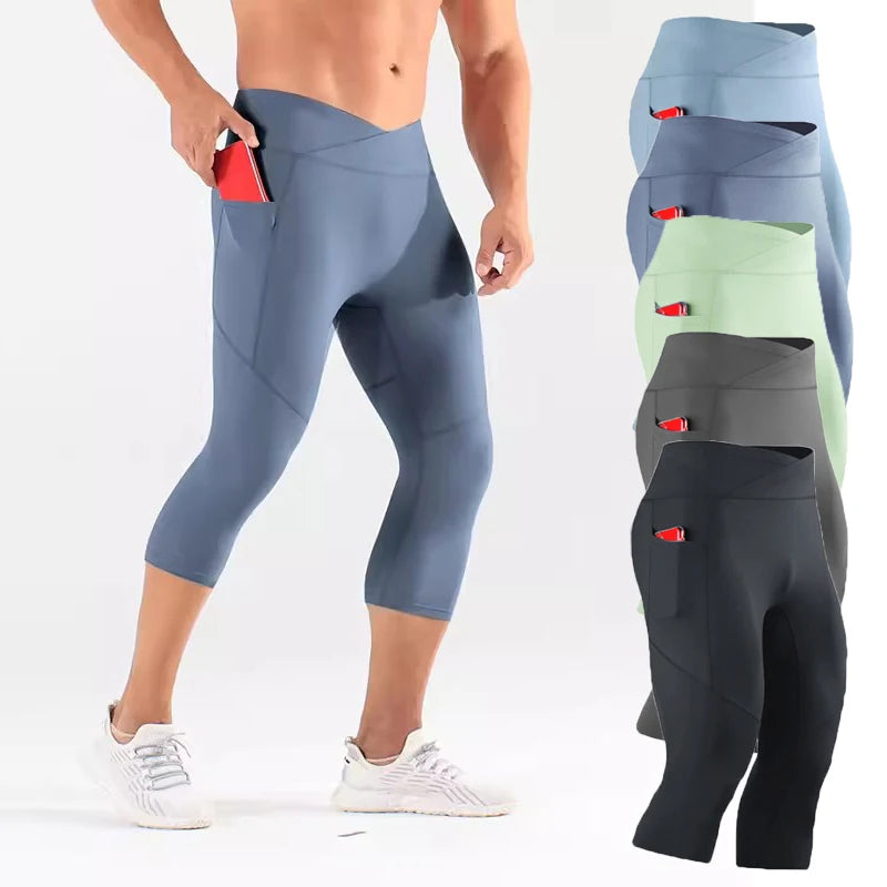 UNISEX 3/4 Length Sports Leggings