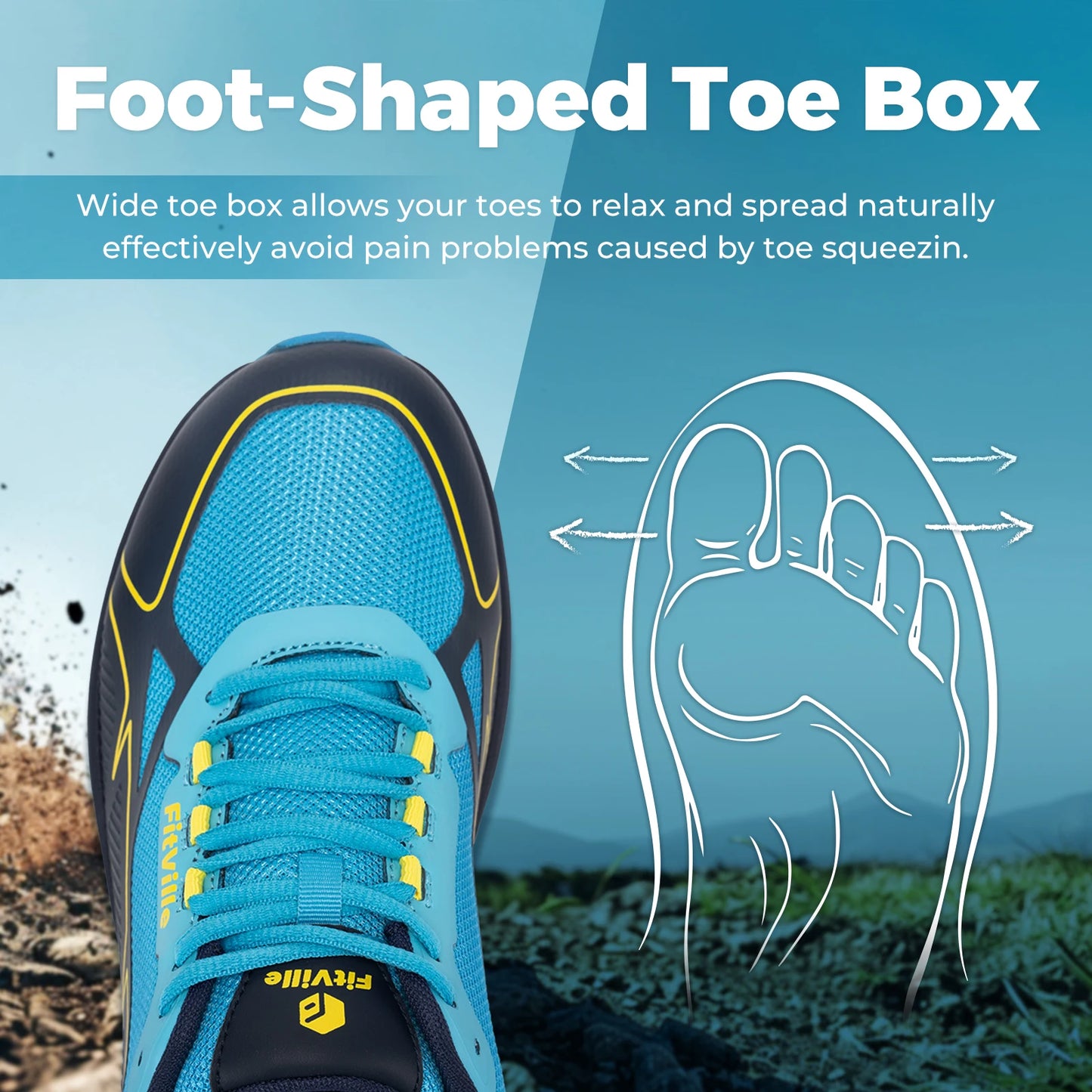 Male High Grip Trail Running Shoes