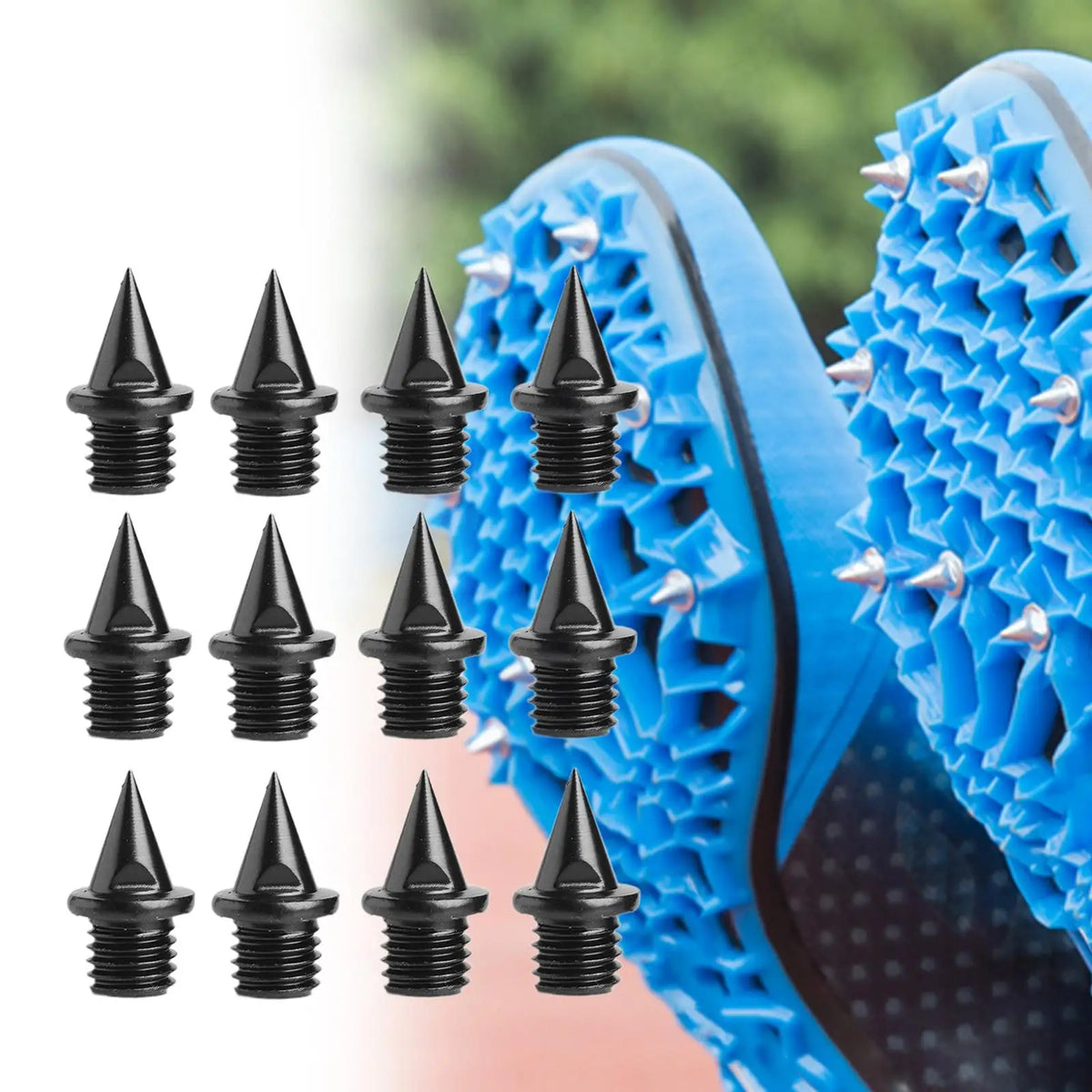 7mm Replacement Spikes for Running Shoes – Synthetic Track Spikes (12/pack)